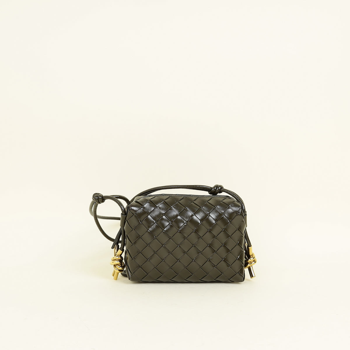 Bottega Veneta Cypress Intrecciato Metal Knot Mini Bag