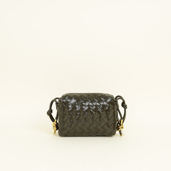 Bottega Veneta Cypress Intrecciato Metal Knot Mini Bag