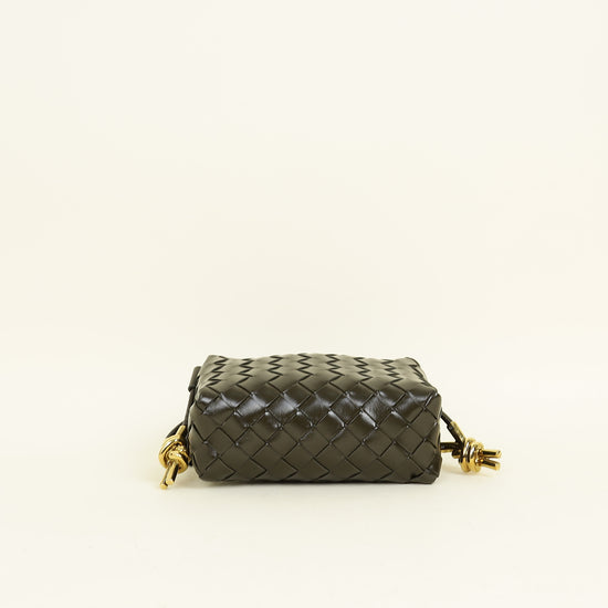 Bottega Veneta Cypress Intrecciato Metal Knot Mini Bag