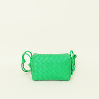 Bottega Veneta Parakeet Intrecciato Mini Loop Camera Bag