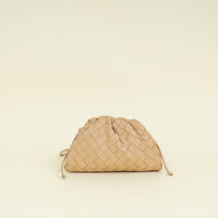 Bottega Veneta Beige Intrecciato Nappa Mini Pouch Bag