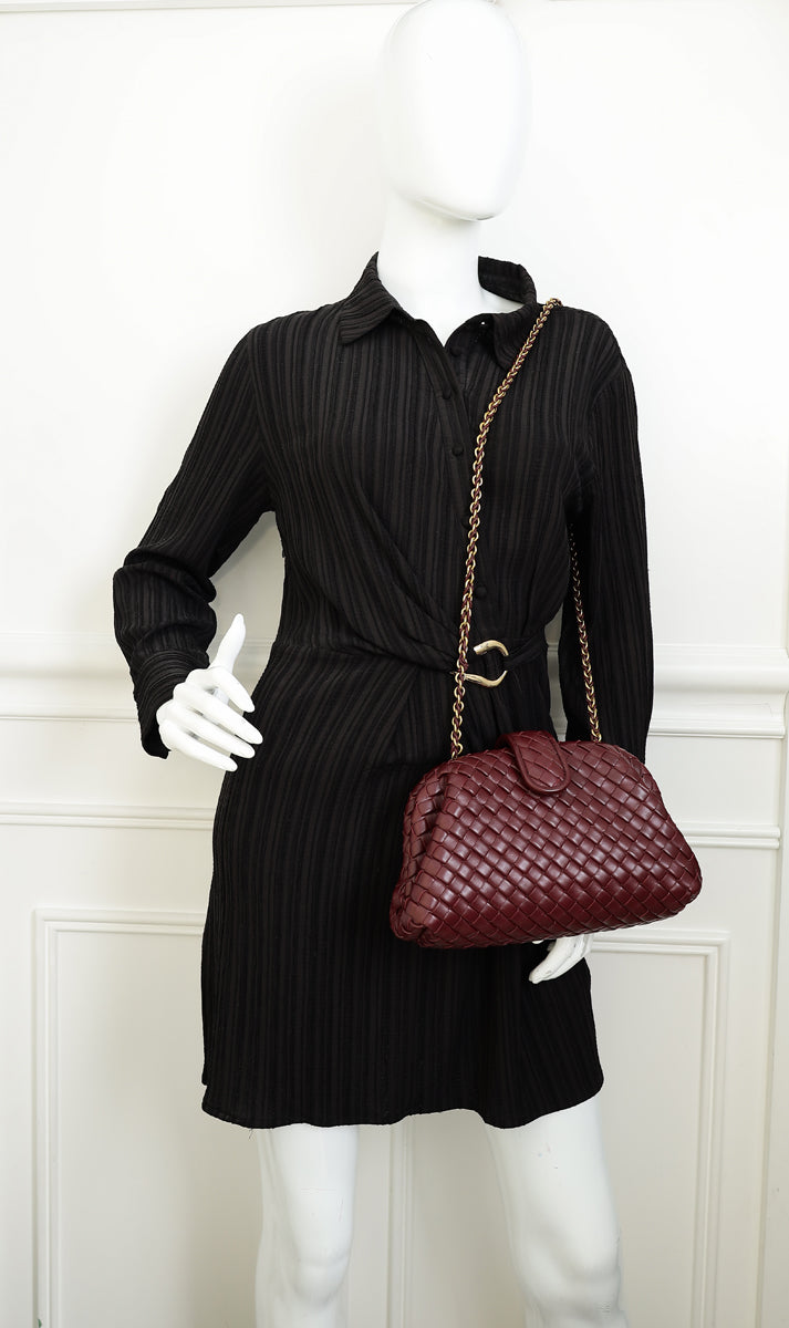 Bottega Veneta Barolo Intrecciato Small Lauren 1980 Chain Bag