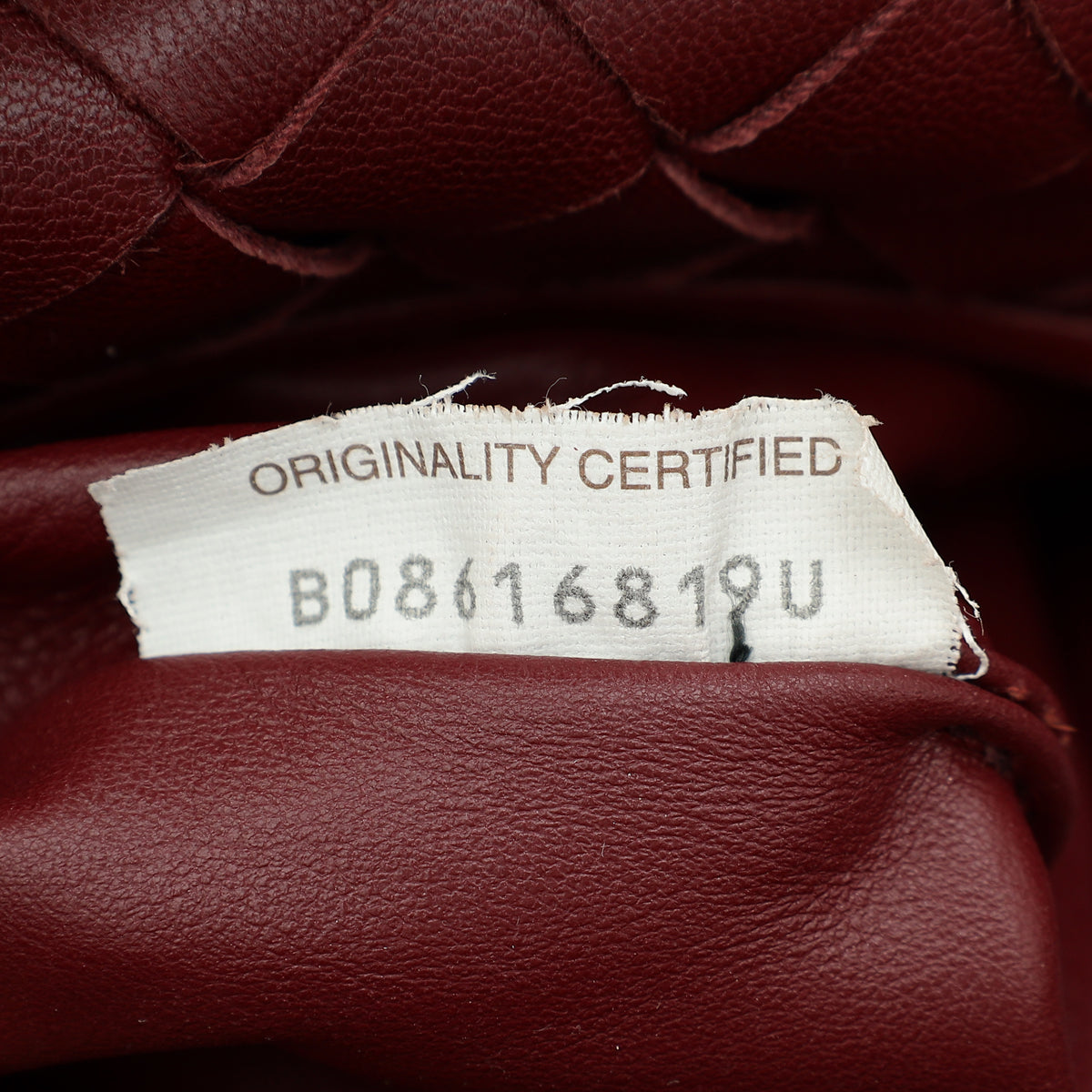 Bottega Veneta Burgundy Intrecciato Nappa Jodie Mini Bag-Bottega Veneta-THE CLOSET