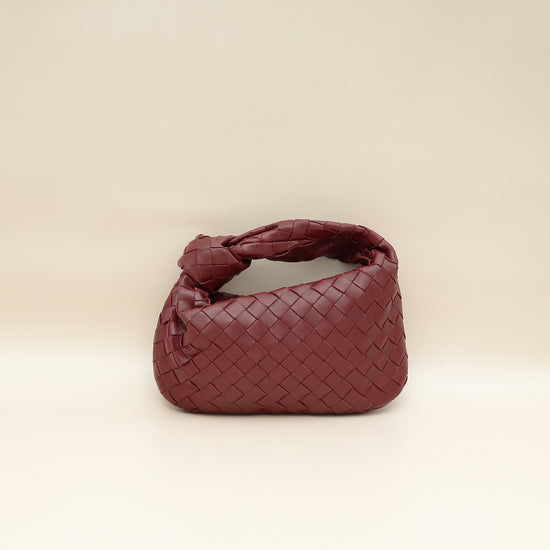 Bottega Veneta Burgundy Intrecciato Nappa Jodie Mini Bag