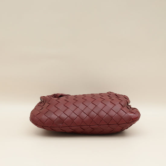 Bottega Veneta Burgundy Intrecciato Nappa Jodie Mini Bag-Bottega Veneta-THE CLOSET