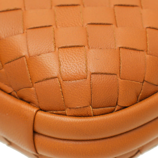 Bottega Veneta Brown Knot Nappa Chain Clutch