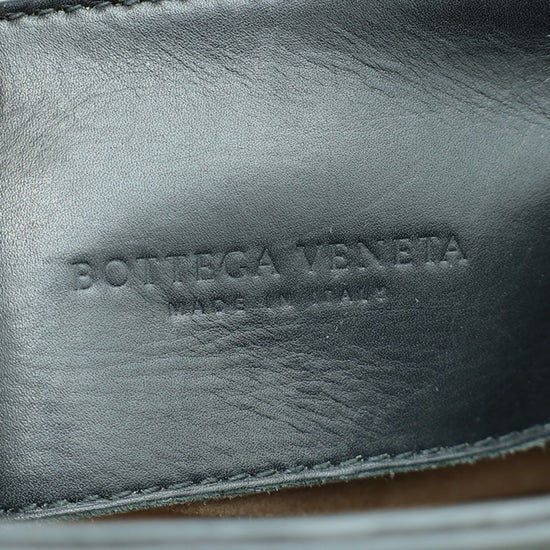 Bottega Veneta Black Intrecciato Nappa Roma Mini Bag