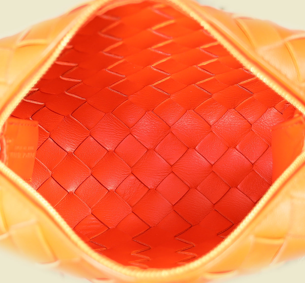 Bottega Veneta Orange Intrecciato Mini Loop Camera Bag – THE CLOSET