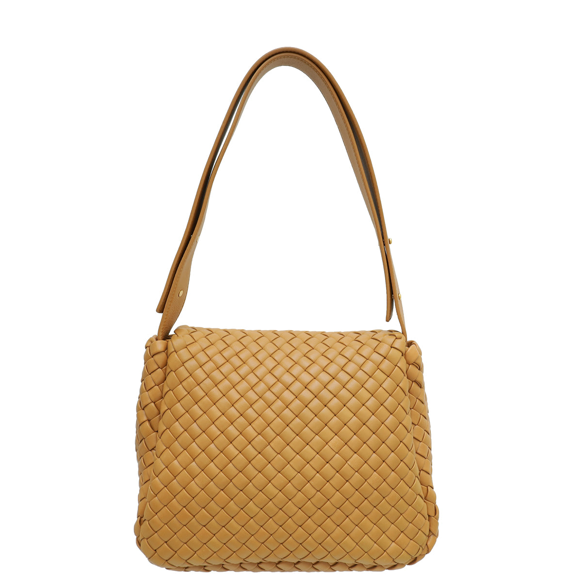 Bottega Veneta Caramel Intrecciato Cobble Padded Small Bag-Bottega Veneta-THE CLOSET