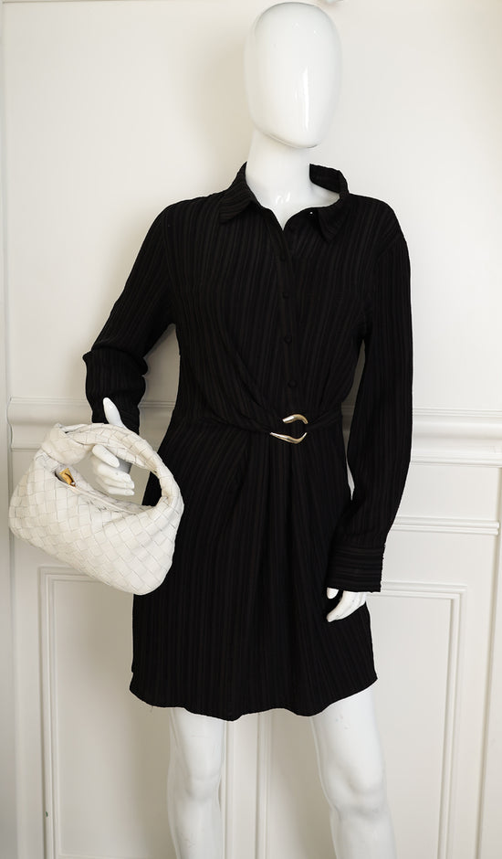 Bottega Veneta White Intrecciato Nappa Jodie Mini Bag-Bottega Veneta-THE CLOSET