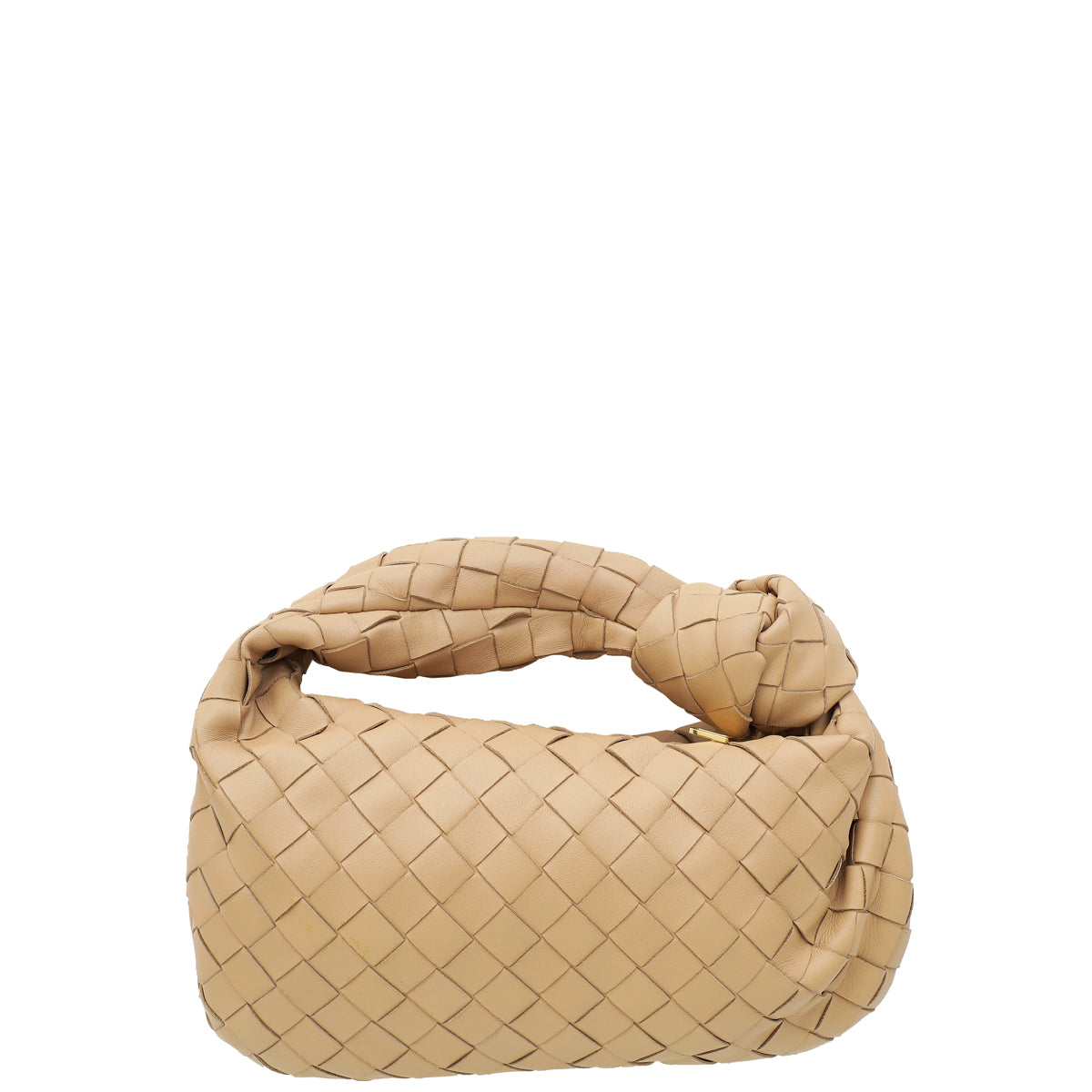 Bottega Veneta Almond Intrecciato Nappa Mini Jodie Bag-Bottega Veneta-THE CLOSET