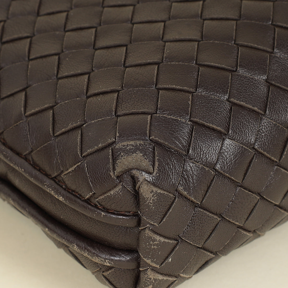 Bottega Veneta Brown Intrecciato Nodini Crossbody Bag-Bottega Veneta-THE CLOSET