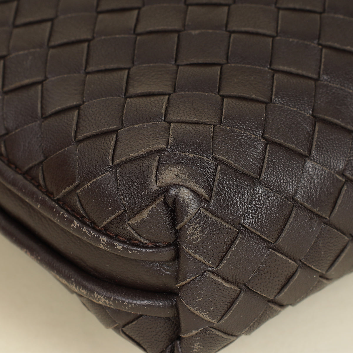 Bottega Veneta Brown Intrecciato Nodini Crossbody Bag-Bottega Veneta-THE CLOSET