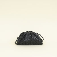 Bottega Veneta Black Intrecciato Mini Pouch Bag