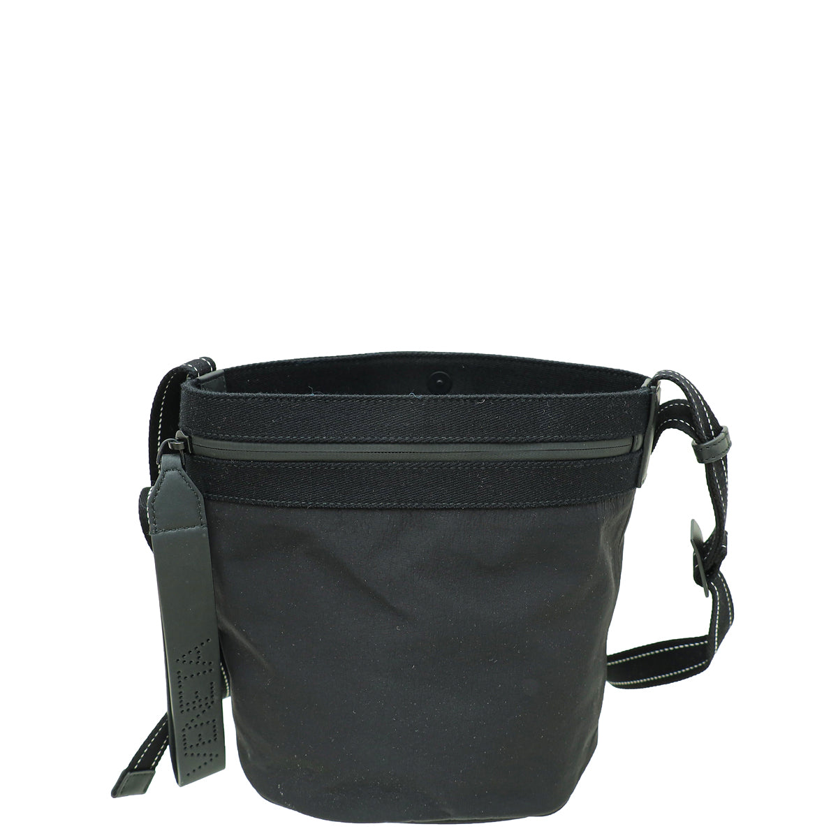 Bottega Veneta Black Nylon Soft Paper Touch Bucket Bag-Bottega Veneta-THE CLOSET