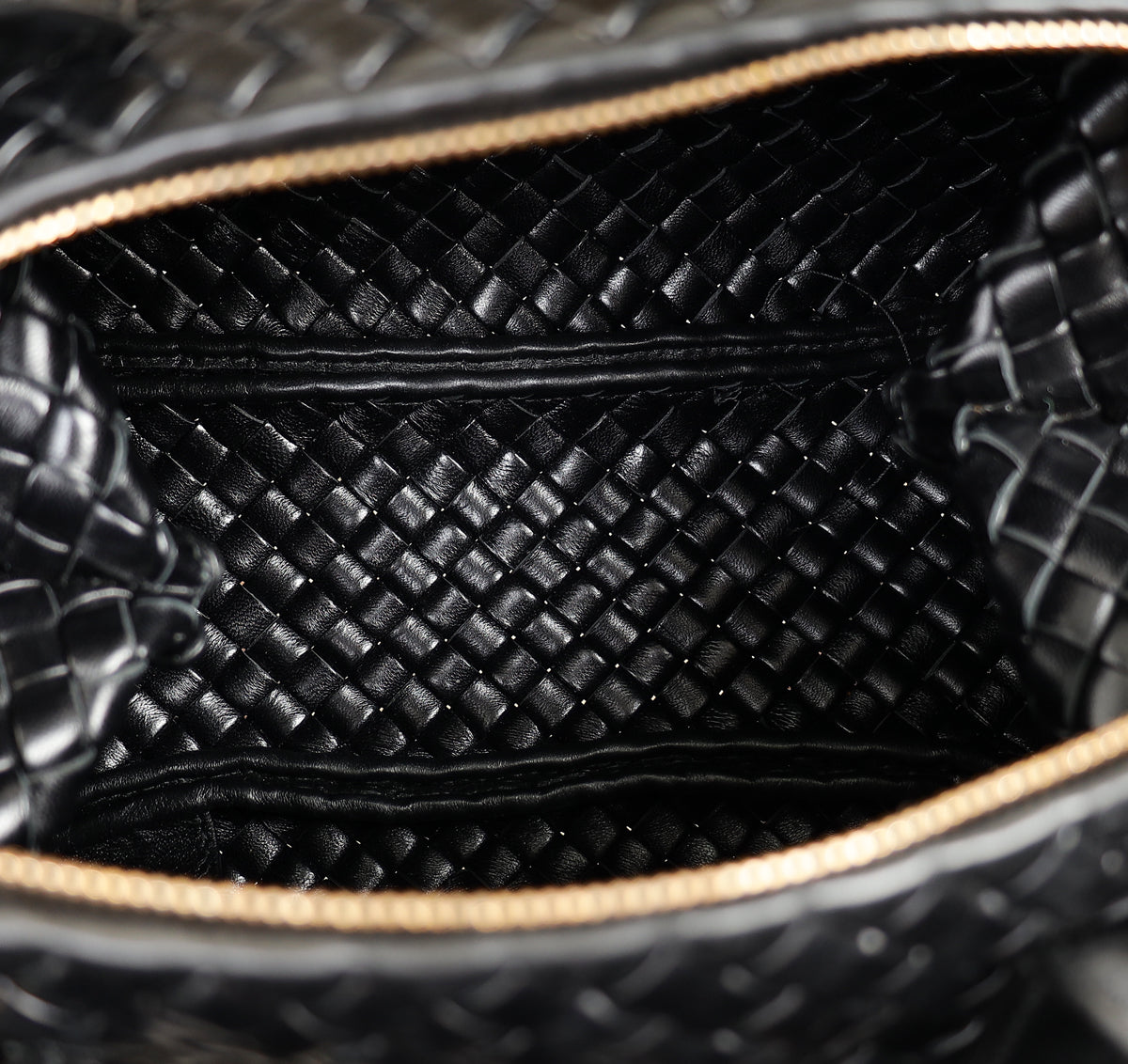 Bottega Veneta Black Padded Intrecciato Bauletto Bag-Bottega Veneta-THE CLOSET