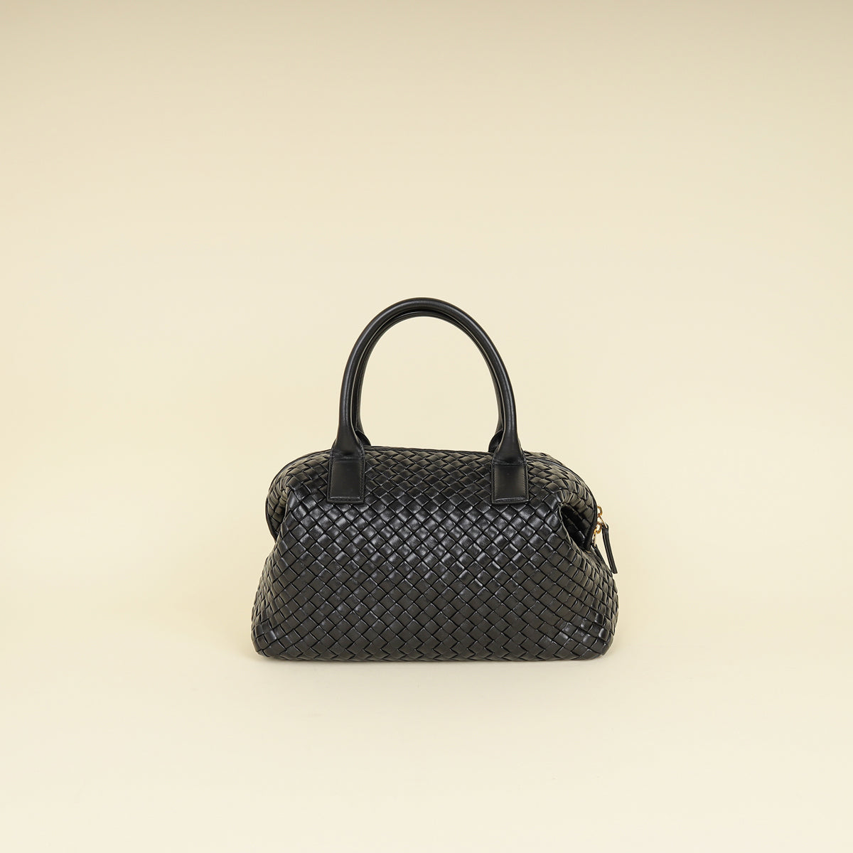 Bottega Veneta Black Padded Intrecciato Bauletto Bag-Bottega Veneta-THE CLOSET