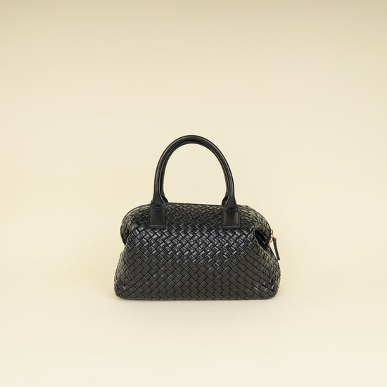 Bottega Veneta Black Padded Intrecciato Bauletto Bag-Bottega Veneta-THE CLOSET