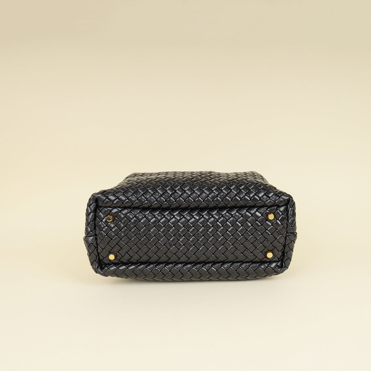 Bottega Veneta Black Padded Intrecciato Bauletto Bag-Bottega Veneta-THE CLOSET