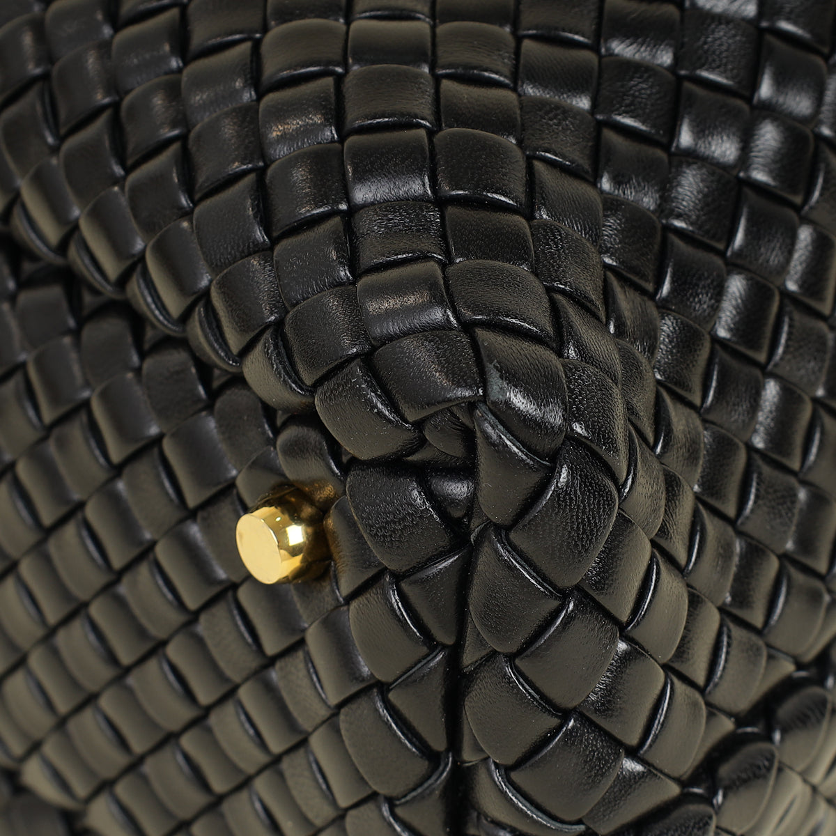 Bottega Veneta Black Padded Intrecciato Bauletto Bag-Bottega Veneta-THE CLOSET