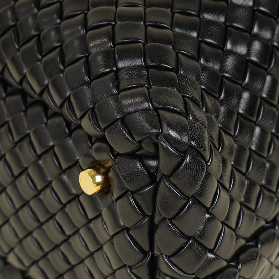 Bottega Veneta Black Padded Intrecciato Bauletto Bag-Bottega Veneta-THE CLOSET
