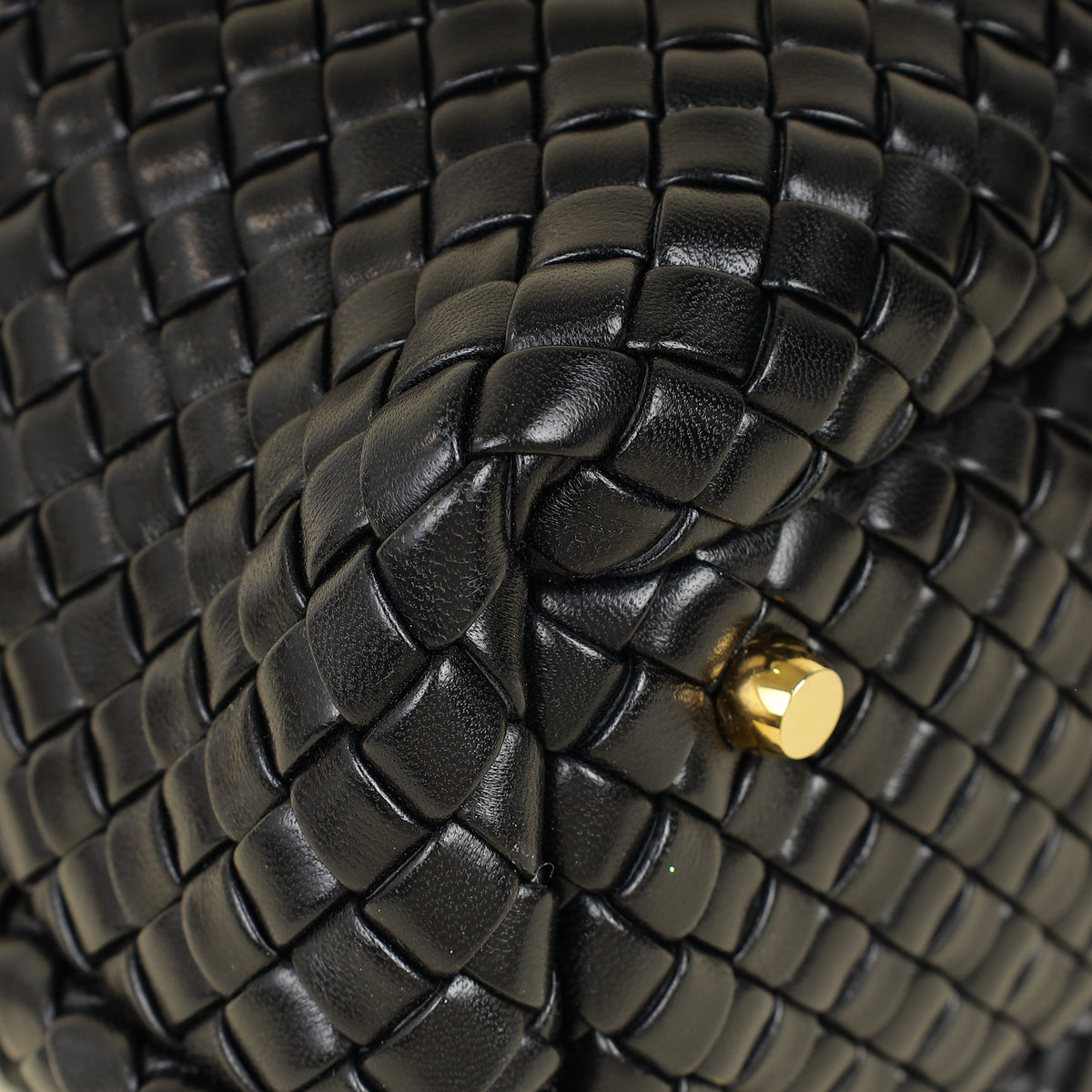 Bottega Veneta Black Padded Intrecciato Bauletto Bag-Bottega Veneta-THE CLOSET