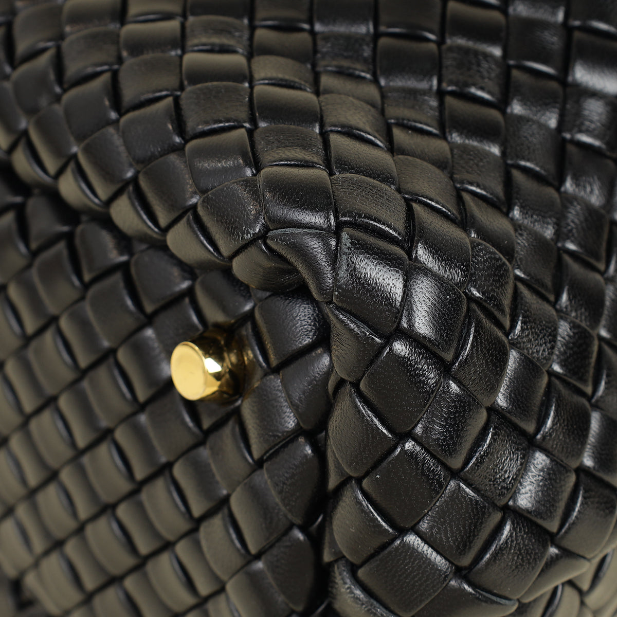 Bottega Veneta Black Padded Intrecciato Bauletto Bag-Bottega Veneta-THE CLOSET