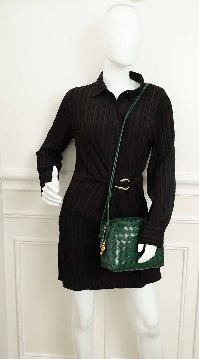 Bottega Veneta Shiny Raintree Loop Metal Knots Small Bag-Bottega Veneta-THE CLOSET