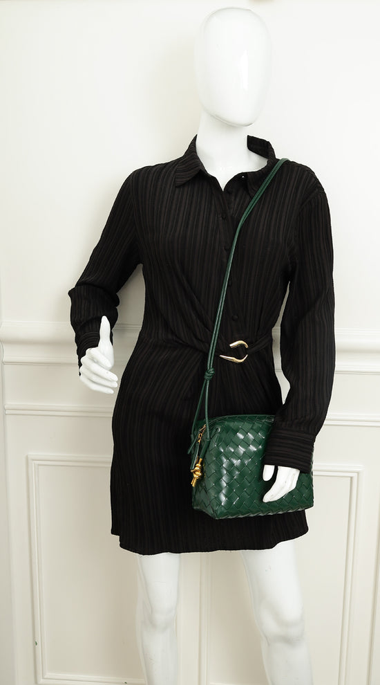 Bottega Veneta Shiny Raintree Loop Metal Knots Small Bag-Bottega Veneta-THE CLOSET