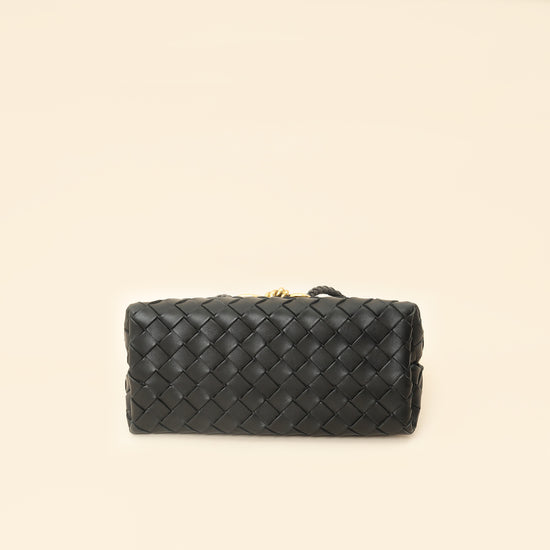Bottega Veneta Black Intrecciato Andiamo Small Tote Bag-Bottega Veneta-THE CLOSET