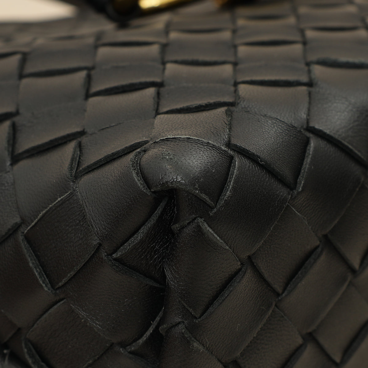 Bottega Veneta Black Intrecciato Andiamo Small Tote Bag-Bottega Veneta-THE CLOSET