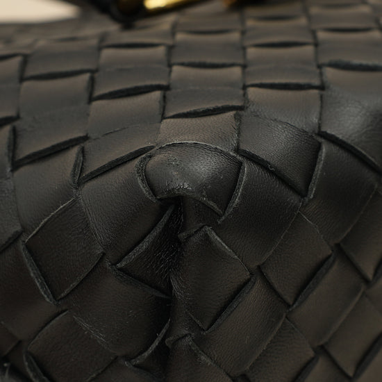 Bottega Veneta Black Intrecciato Andiamo Small Tote Bag-Bottega Veneta-THE CLOSET