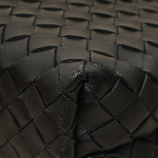 Bottega Veneta Black Intrecciato Andiamo Small Tote Bag-Bottega Veneta-THE CLOSET