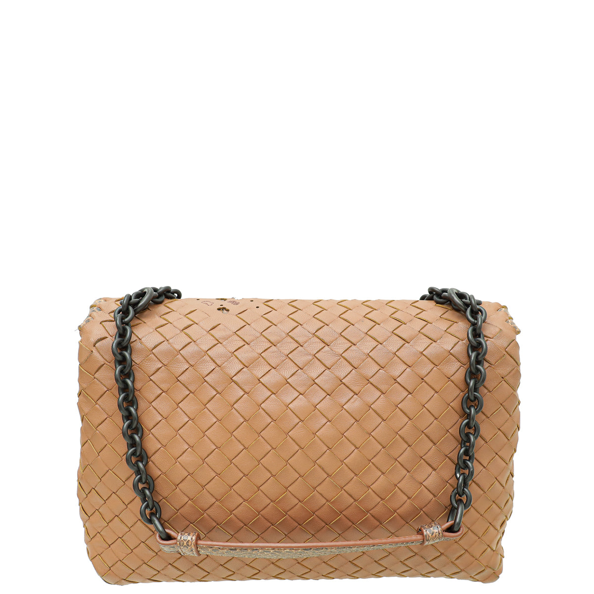Bottega Veneta Dusty Pink Intrecciato Butterfly Olimpia Bag-Bottega Veneta-THE CLOSET