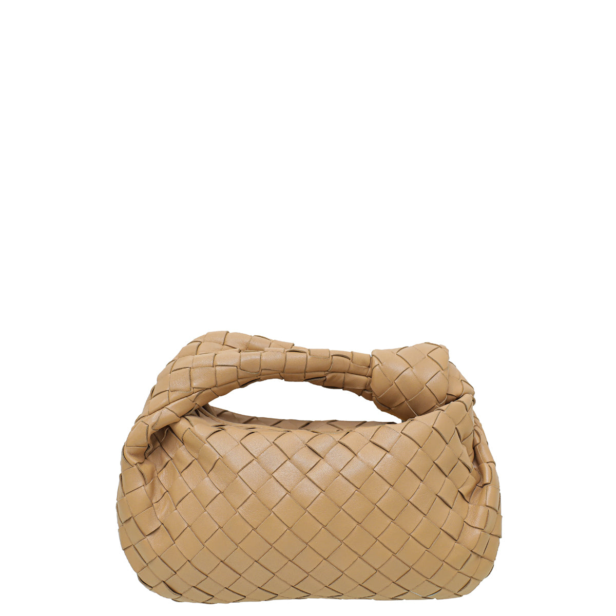Bottega Veneta Almond Intrecciato Mini Jodie Bag-Bottega Veneta-THE CLOSET