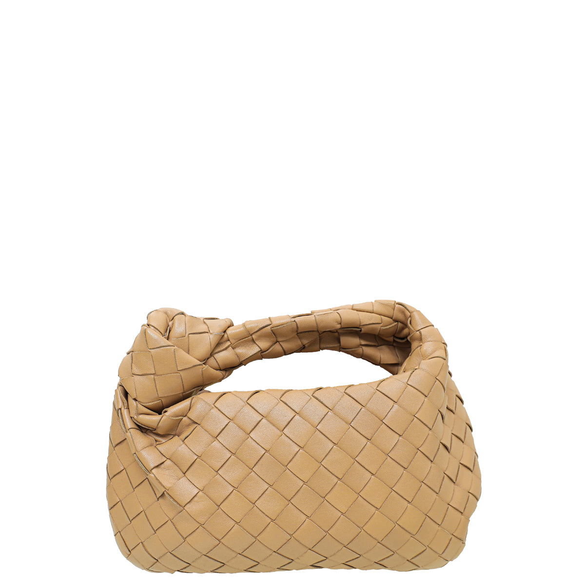 Bottega Veneta Almond Intrecciato Mini Jodie Bag-Bottega Veneta-THE CLOSET