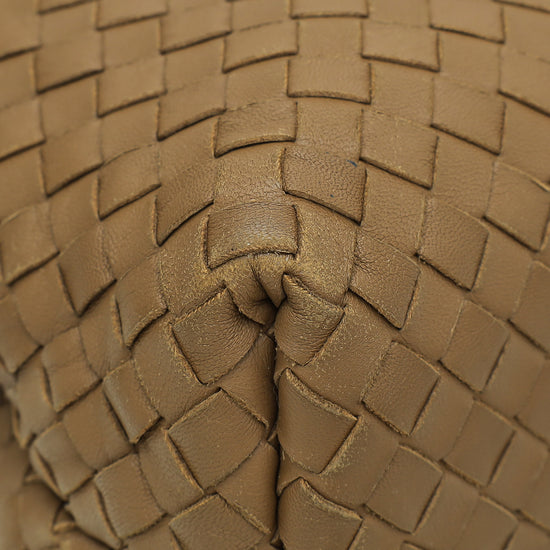 Bottega Veneta Brown Intrecciato Nappa Olimpia Medium Bag