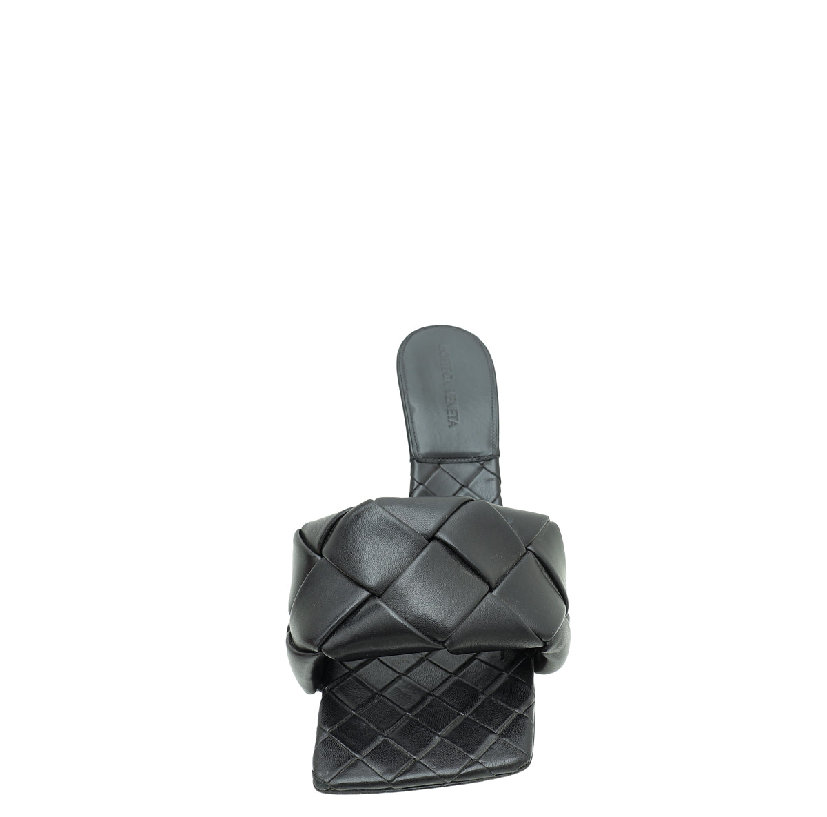 Bottega Veneta Black Intrecciato Nappa Lido Mules 38-Bottega Veneta-THE CLOSET