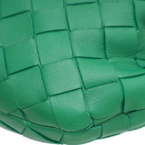 Bottega Veneta Green Intrecciato Nappa Jodie Small Bag
