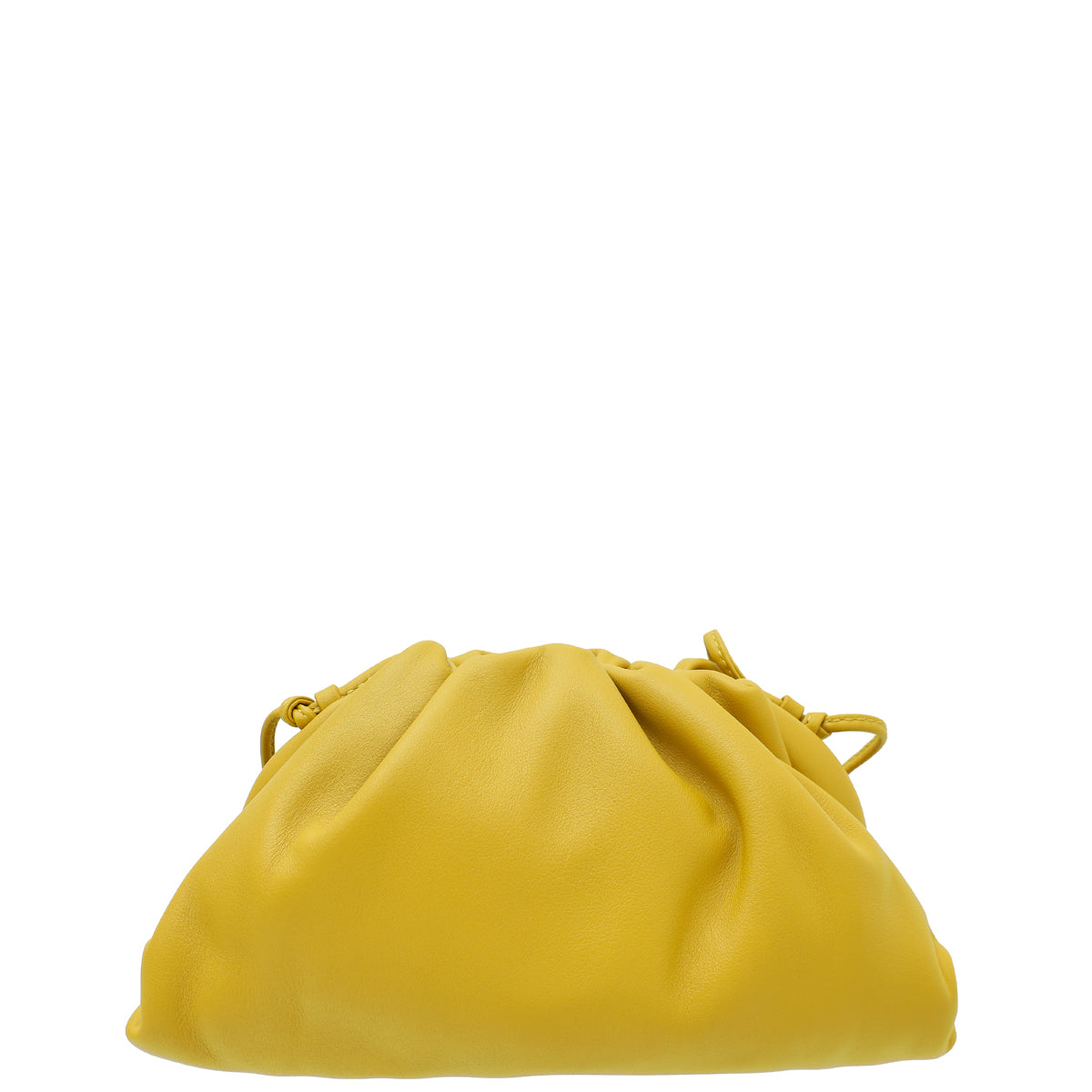 Bottega Veneta Ocra Gold Nappa Leather Mini Pouch Bag-Bottega Veneta-THE CLOSET