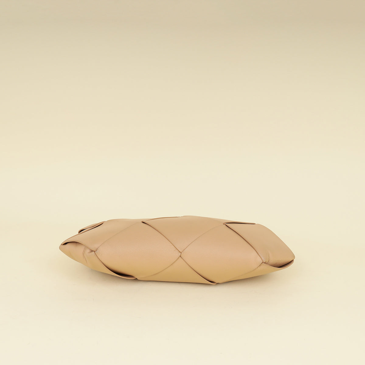 Bottega Veneta Nude Intrecciato Nappa Zip Pouch