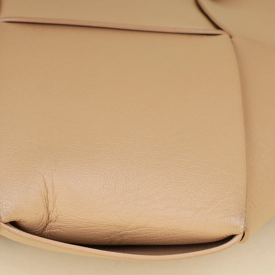 Bottega Veneta Nude Intrecciato Nappa Zip Pouch