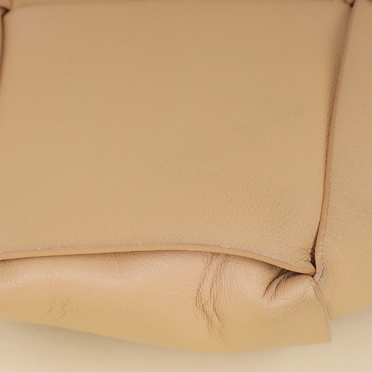 Bottega Veneta Nude Intrecciato Nappa Zip Pouch