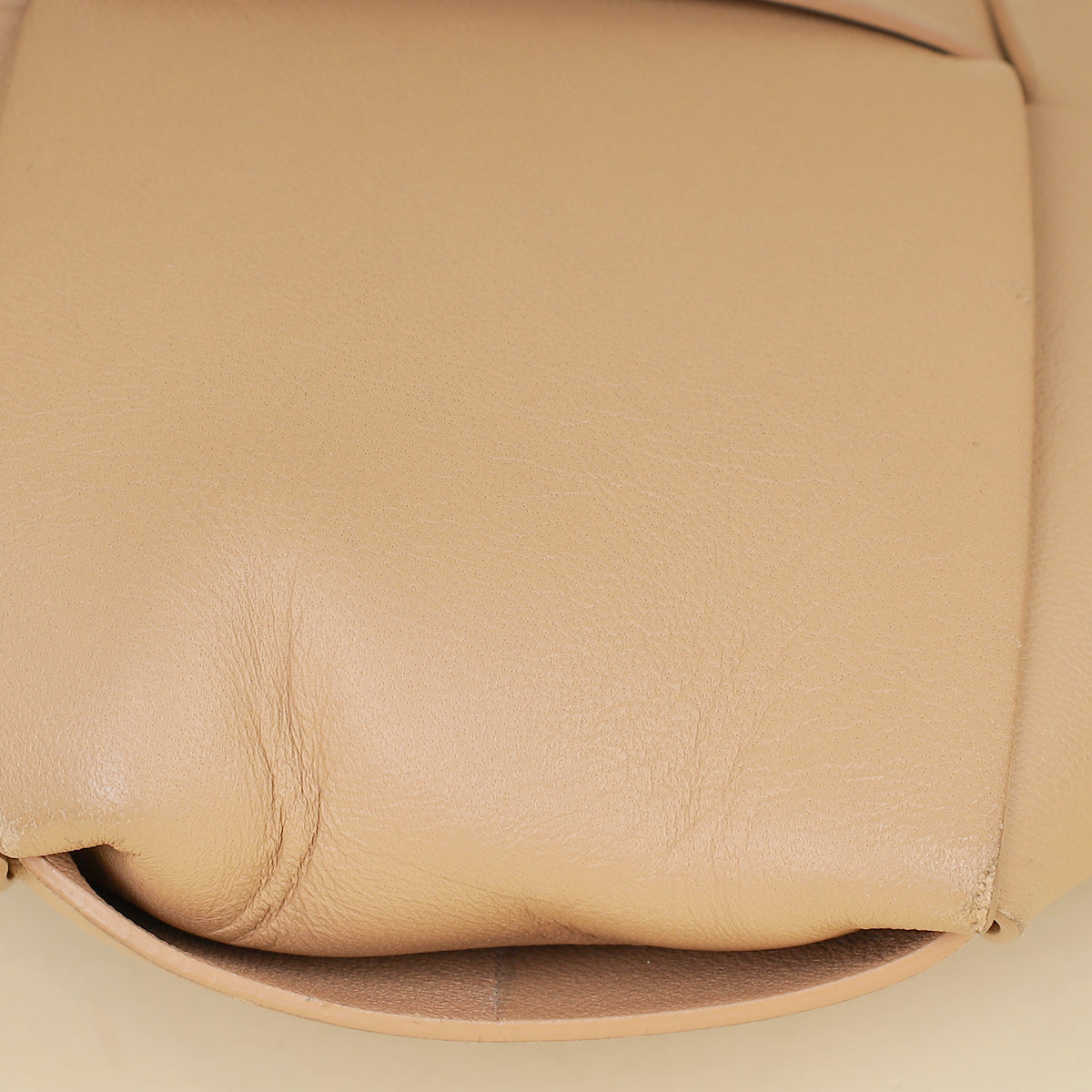 Bottega Veneta Nude Intrecciato Nappa Zip Pouch