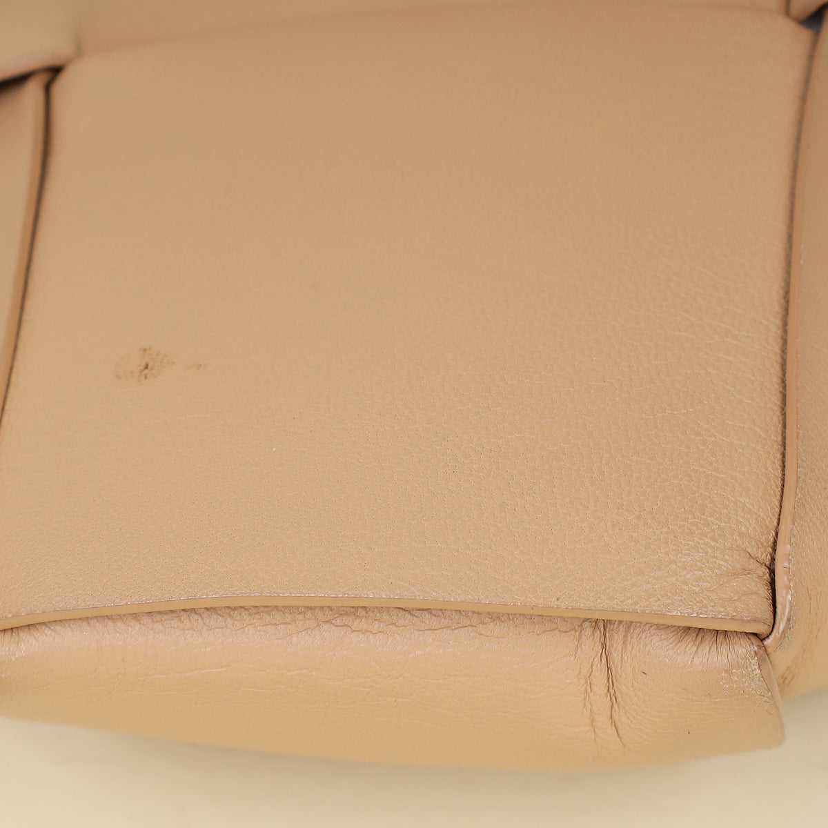 Bottega Veneta Nude Intrecciato Nappa Zip Pouch