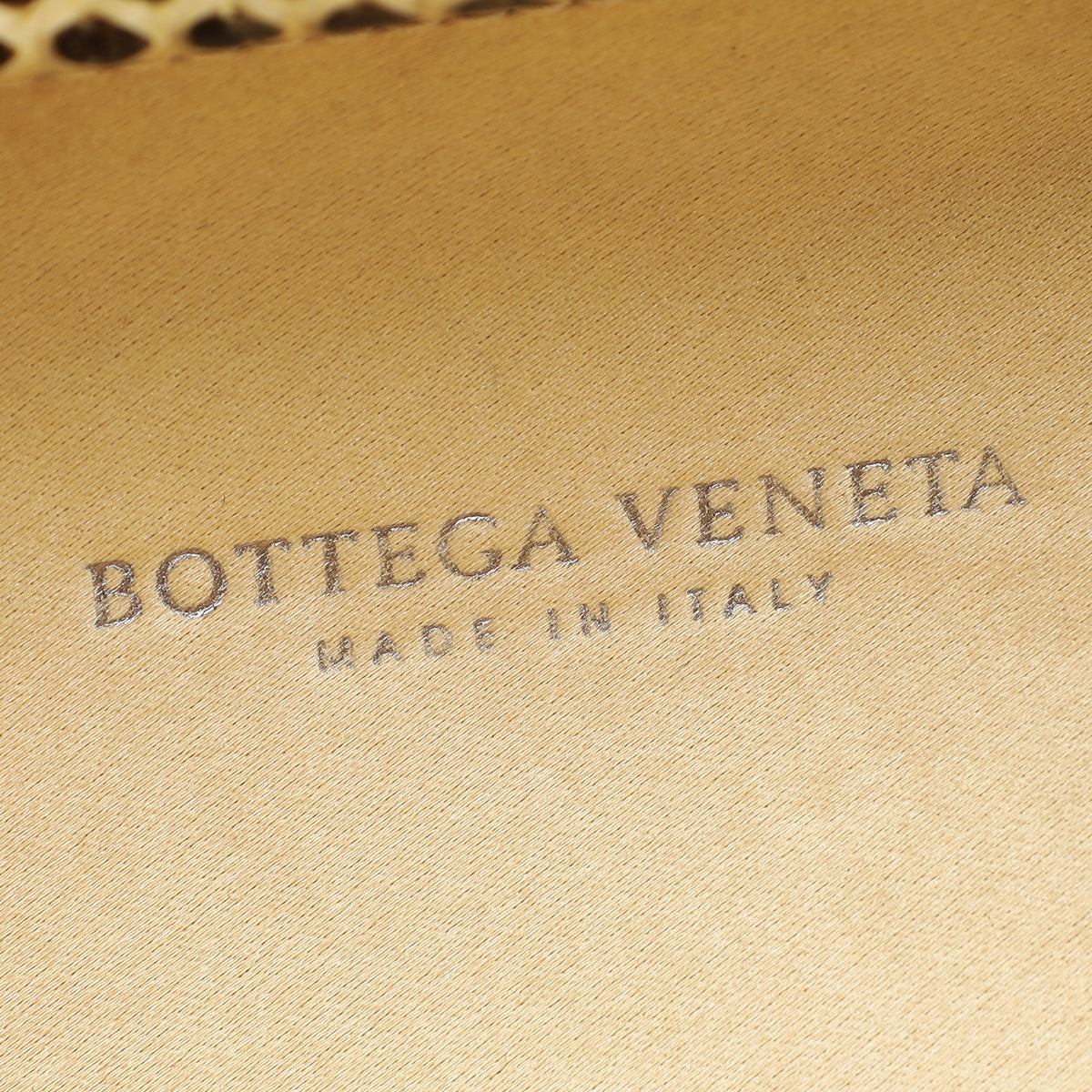 Bottega Veneta Champagne Satin Ayers Stretch Knot Clutch – The Closet