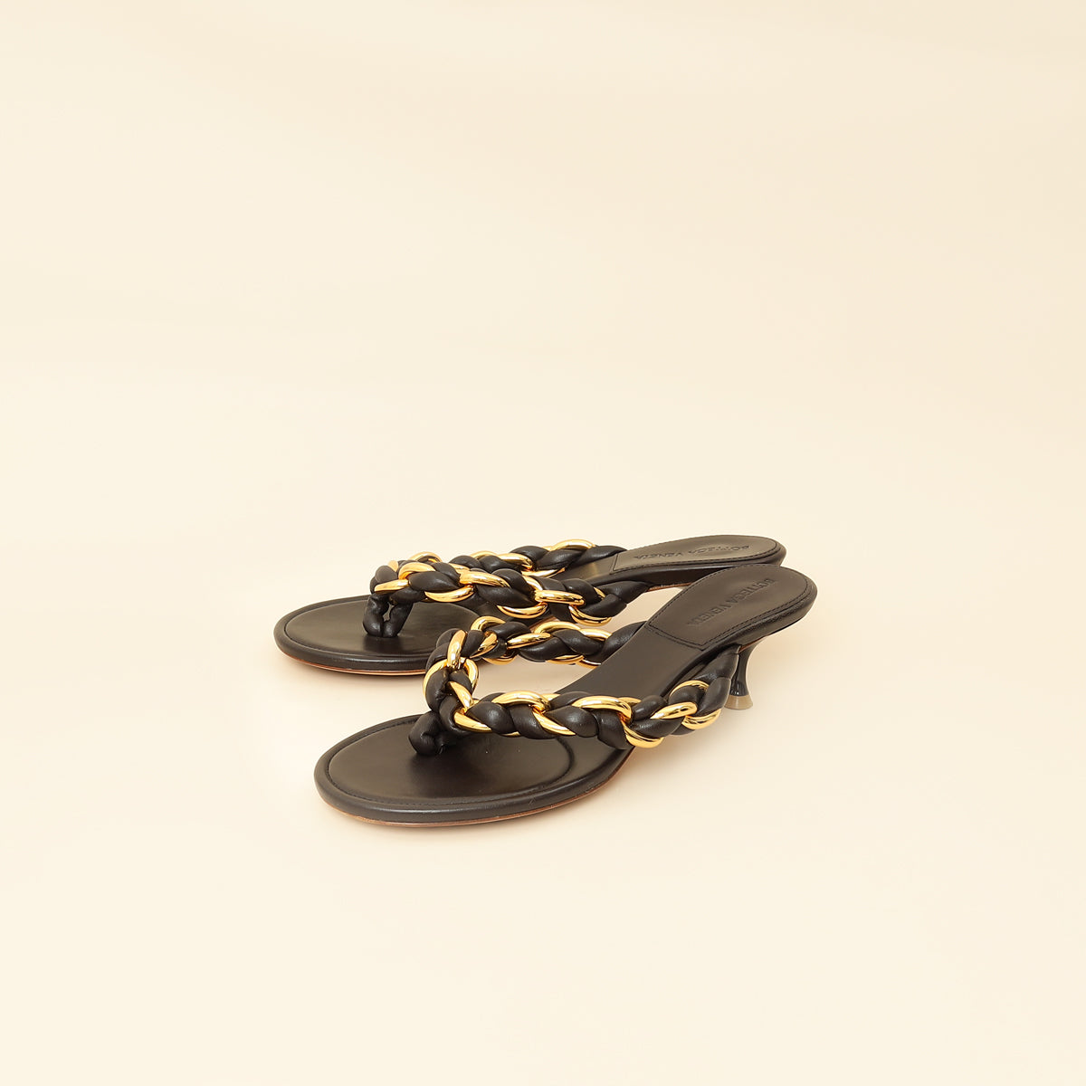 Bottega Veneta Chocolate Dot 55 Sandals 38.5-Bottega Veneta-THE CLOSET