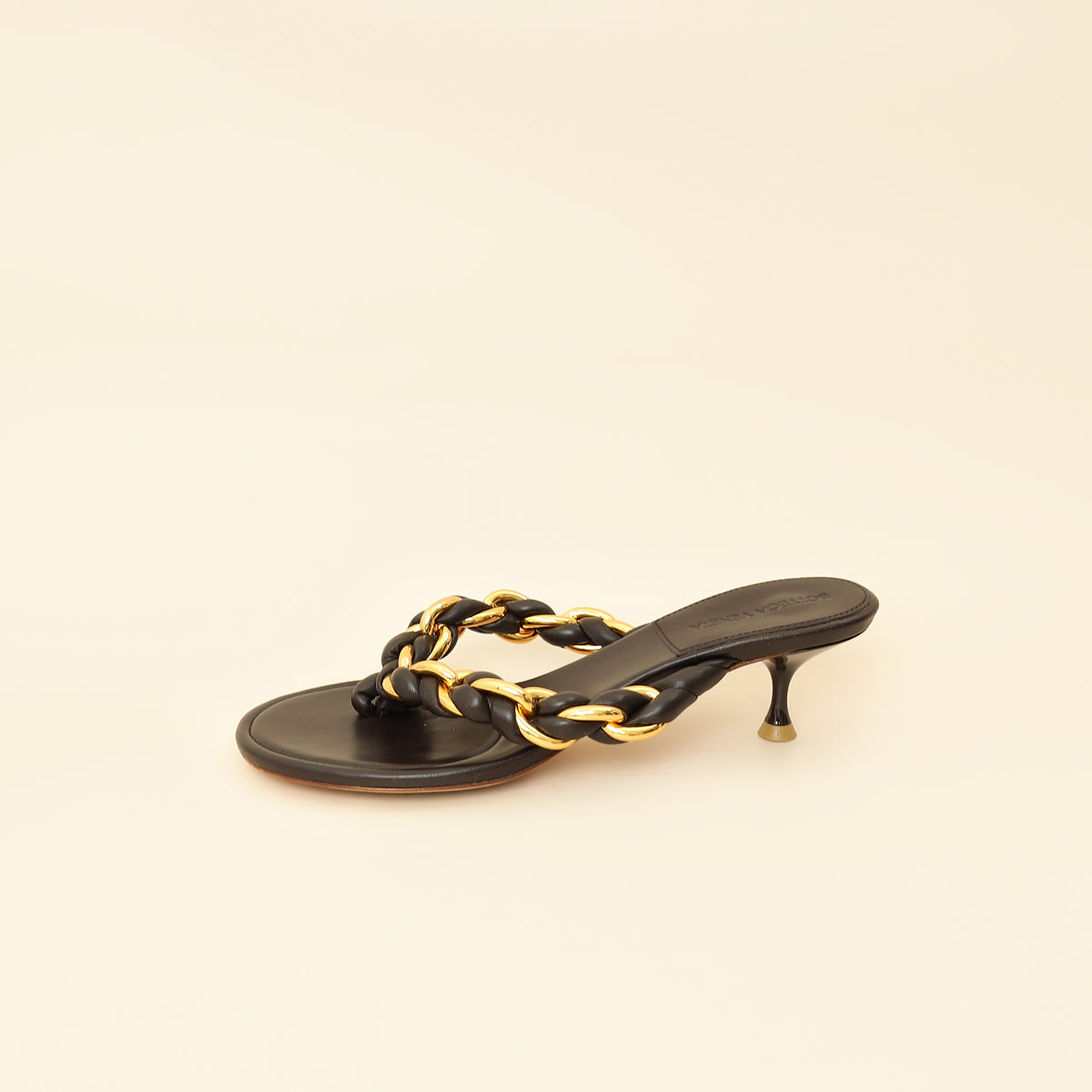 Bottega Veneta Chocolate Dot 55 Sandals 38.5-Bottega Veneta-THE CLOSET