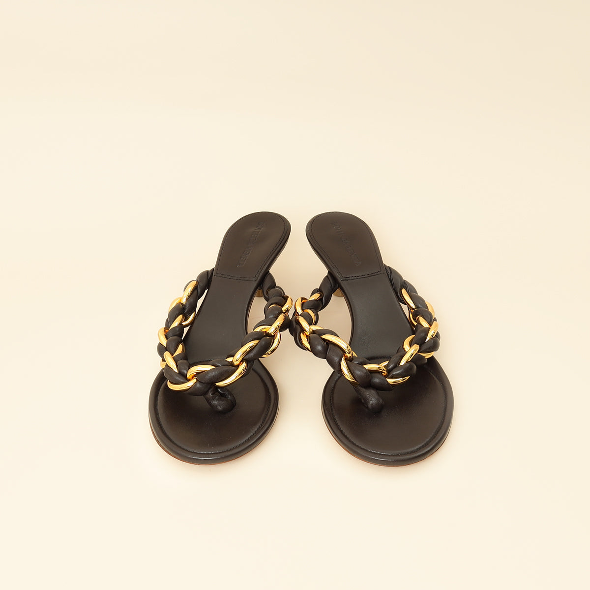 Bottega Veneta Chocolate Dot 55 Sandals 38.5-Bottega Veneta-THE CLOSET