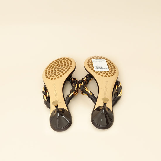 Bottega Veneta Chocolate Dot 55 Sandals 38.5-Bottega Veneta-THE CLOSET